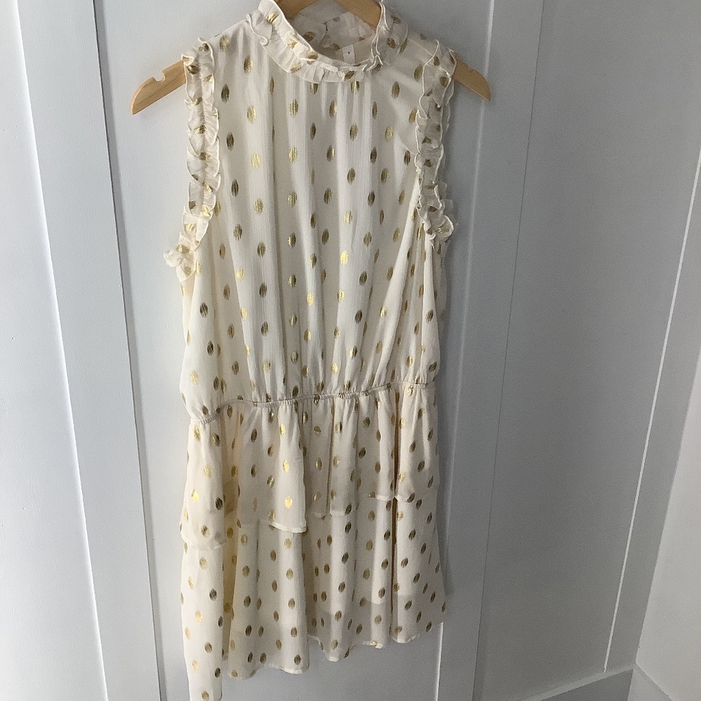 Glam gold dot dress